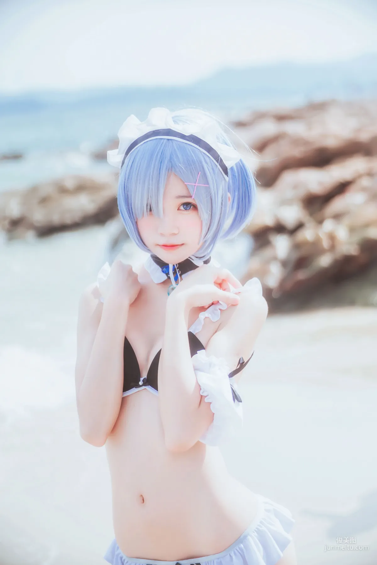 桜桃喵《蕾姆COS》 [萝莉COS] 写真集9