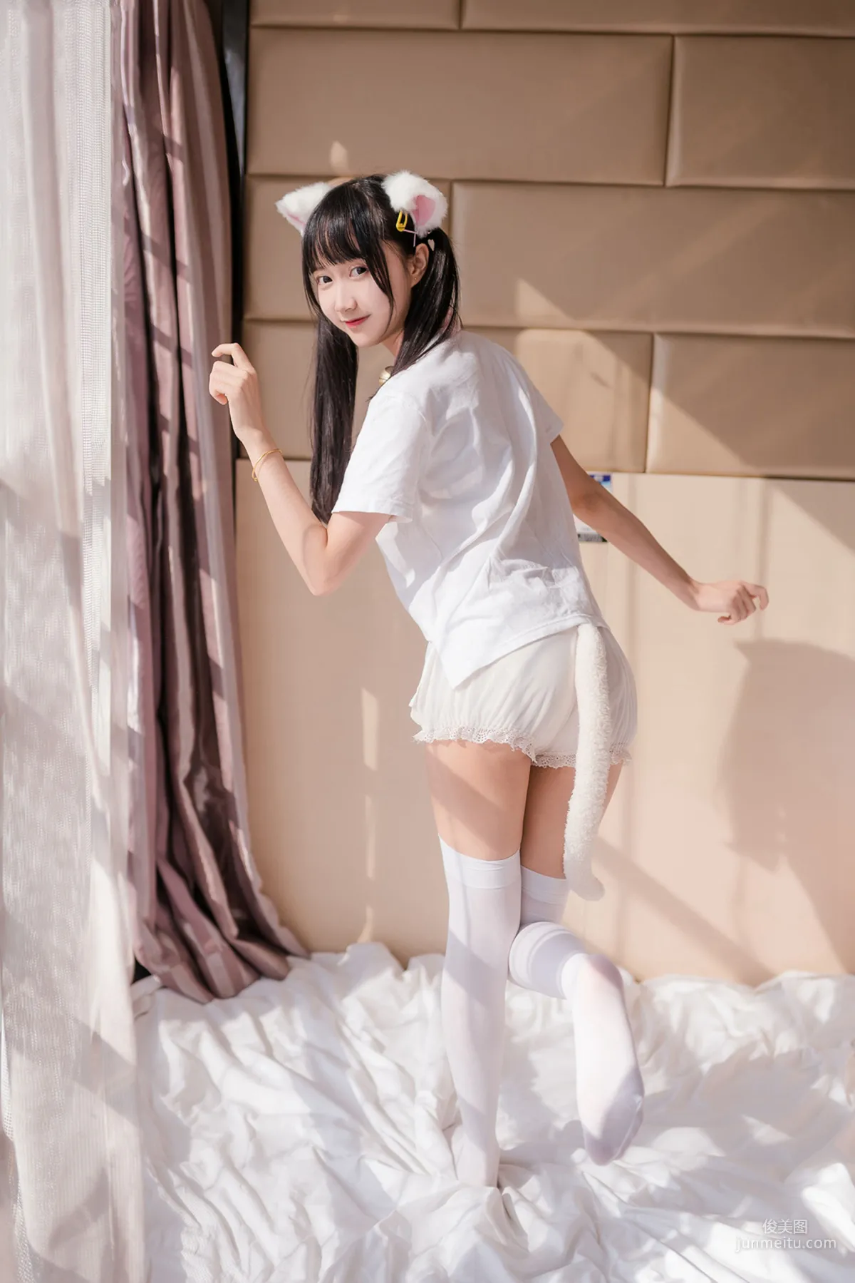 [风之领域] NO.129 猫系白丝少女 写真集37