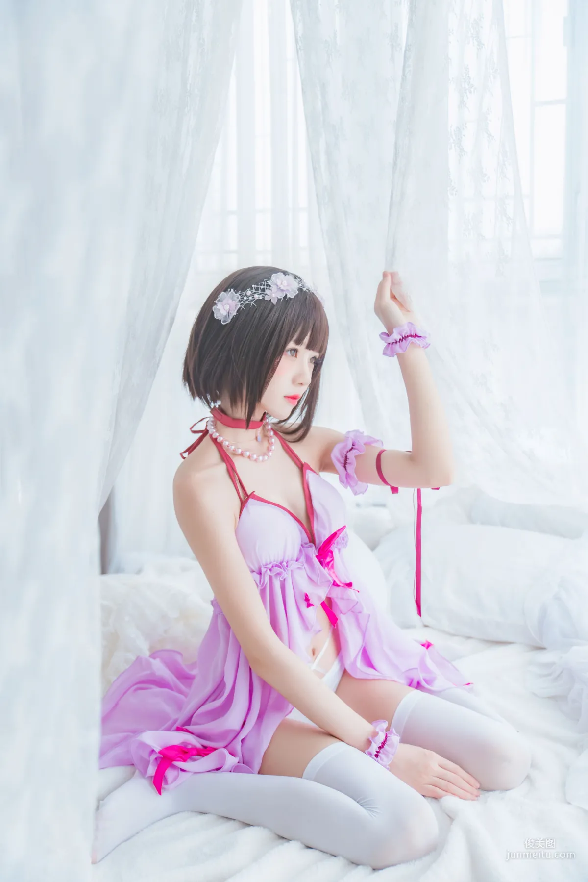 桜桃喵《(加藤惠)小睡裙》 [蘿莉COS] 寫真集 5