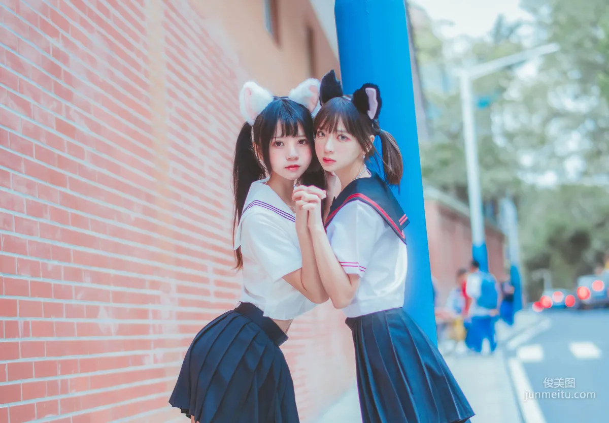 桜桃喵&疯猫ss 《JK百合2》 [萝莉COS] 写真集32