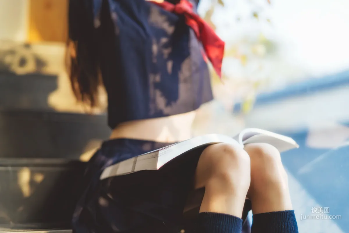桜桃喵《(小少女)黑色水手服》 [蘿莉COS] 寫真集 16
