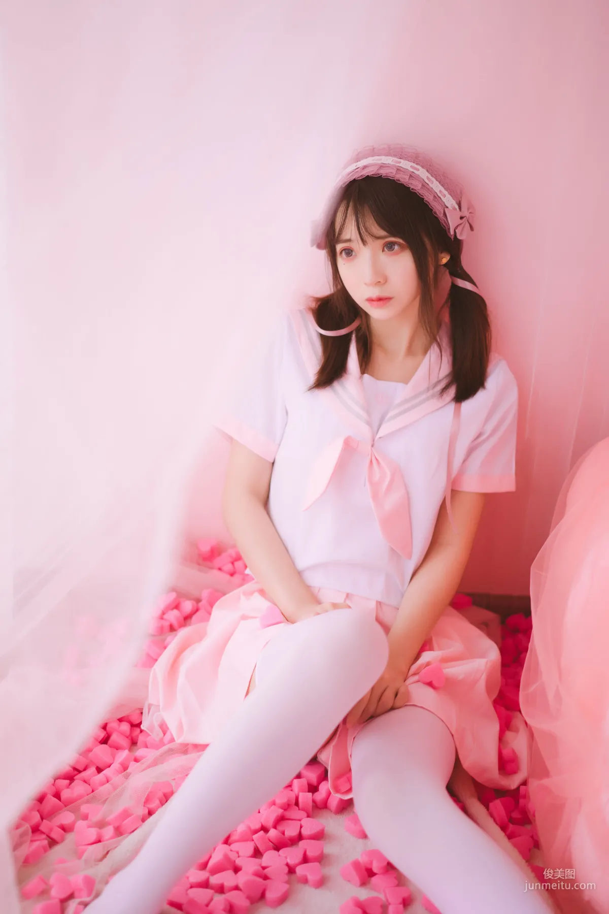 疯猫ss《丝袜狂想曲(粉)》 [萝莉COS] 写真集22