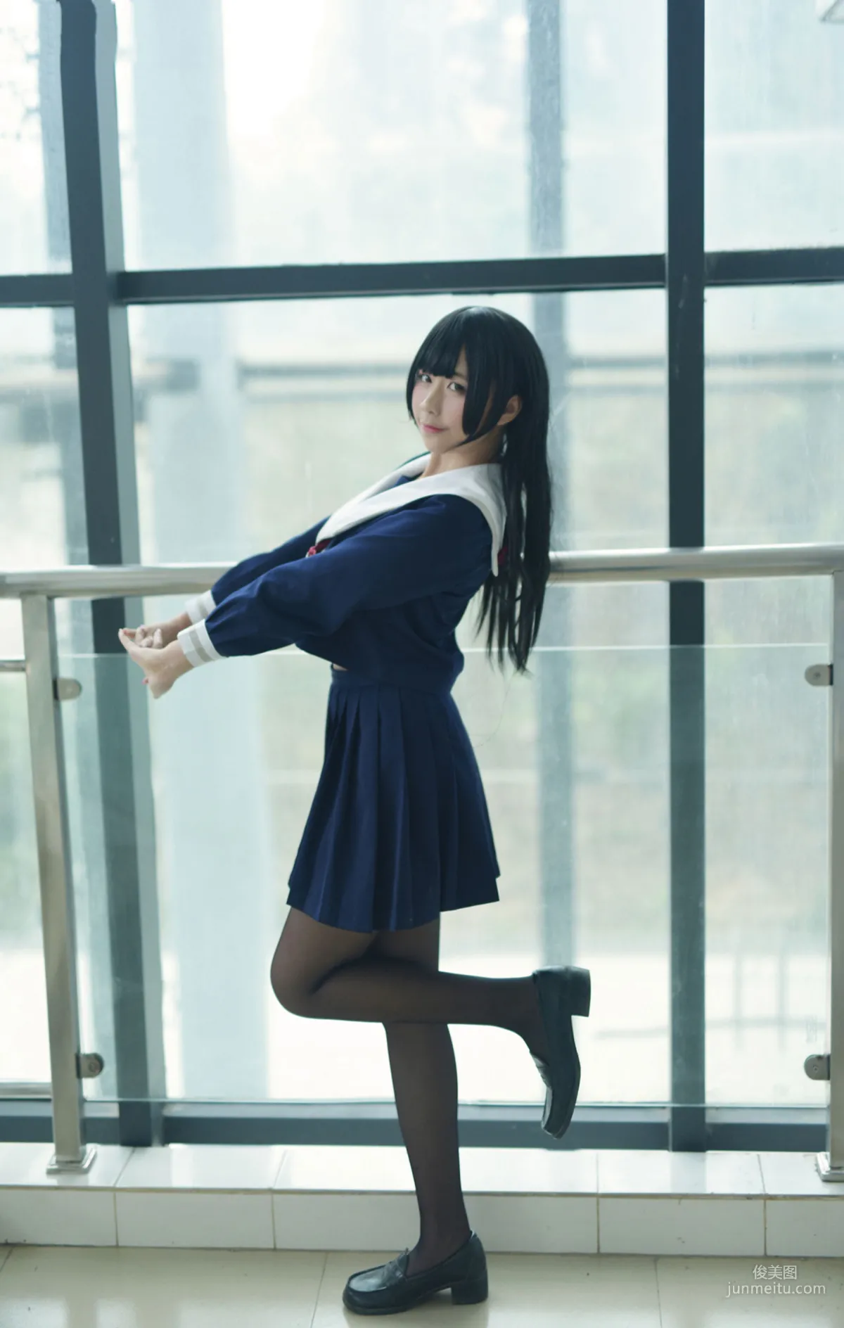 [风之领域] NO.118 JK黑丝美丽胴体 写真集40