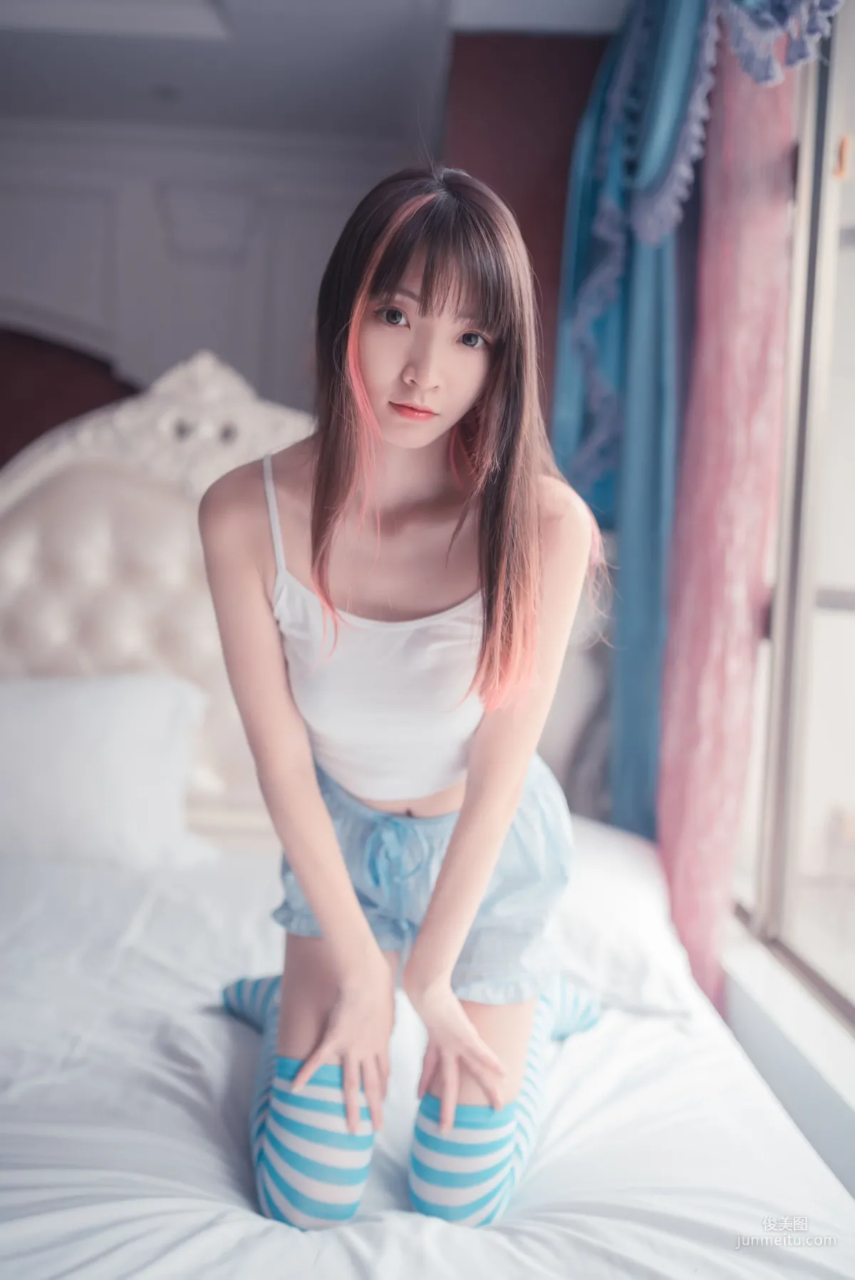 [风之领域] NO.014 蓝白条纹丝袜小可爱 写真集3