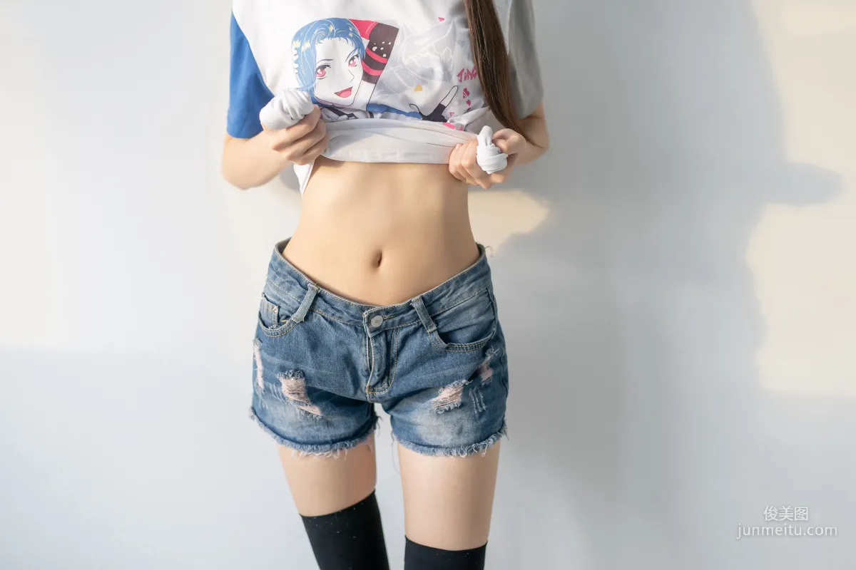 [风之领域] NO.113 黑丝牛仔短裤小蛮腰 写真集7
