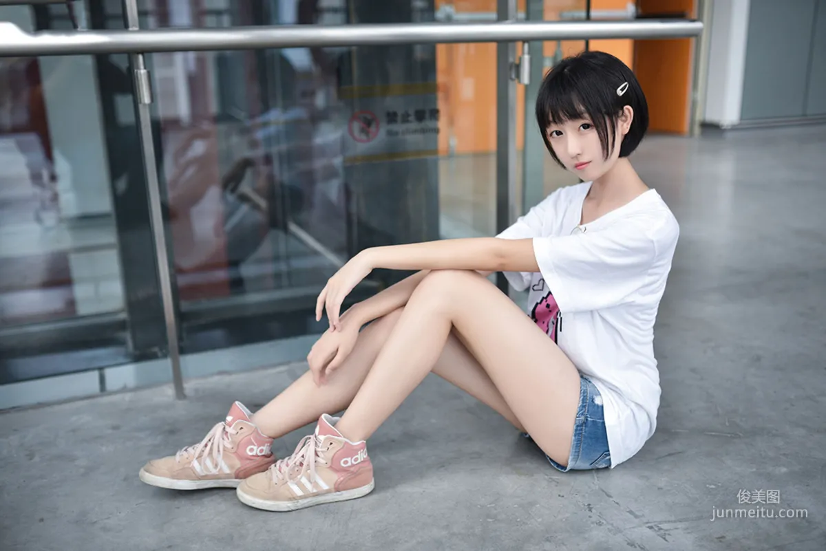 [风之领域] NO.100 眼镜妹妹超短牛仔美腿 写真集19