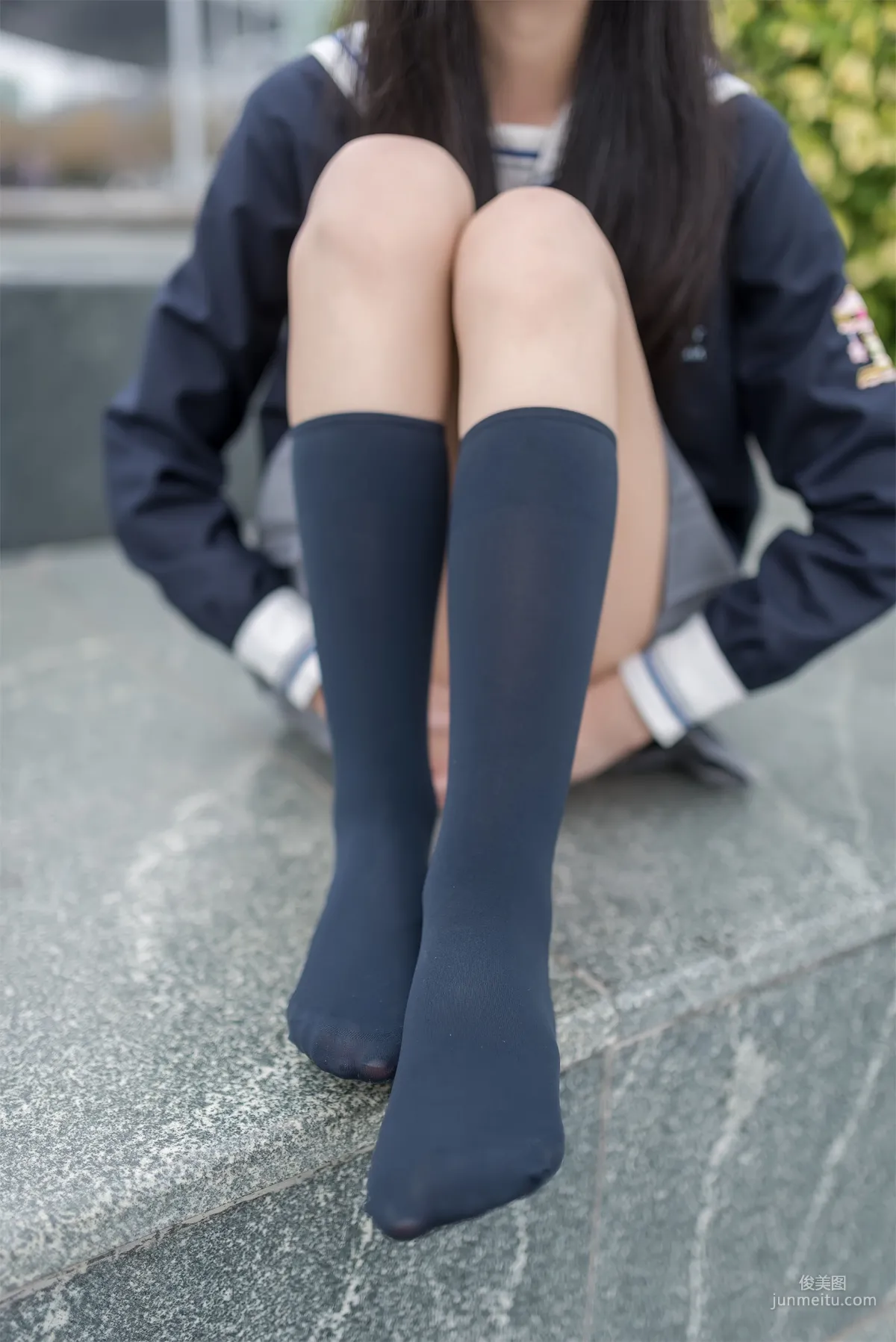 [Fengzhi Lingyu] NO.022 Schoolgirl Outdoor Black Stockings 2 Photo Set photo 24
