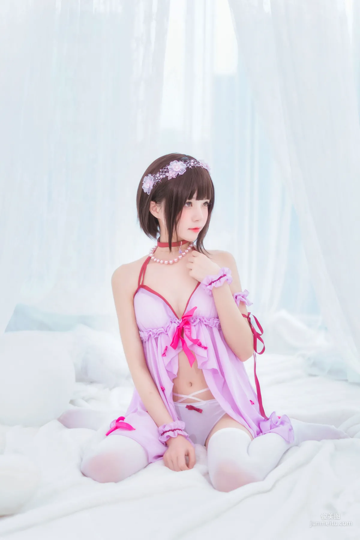 桜桃喵《(加藤惠)小睡裙》 [萝莉COS] 写真集1