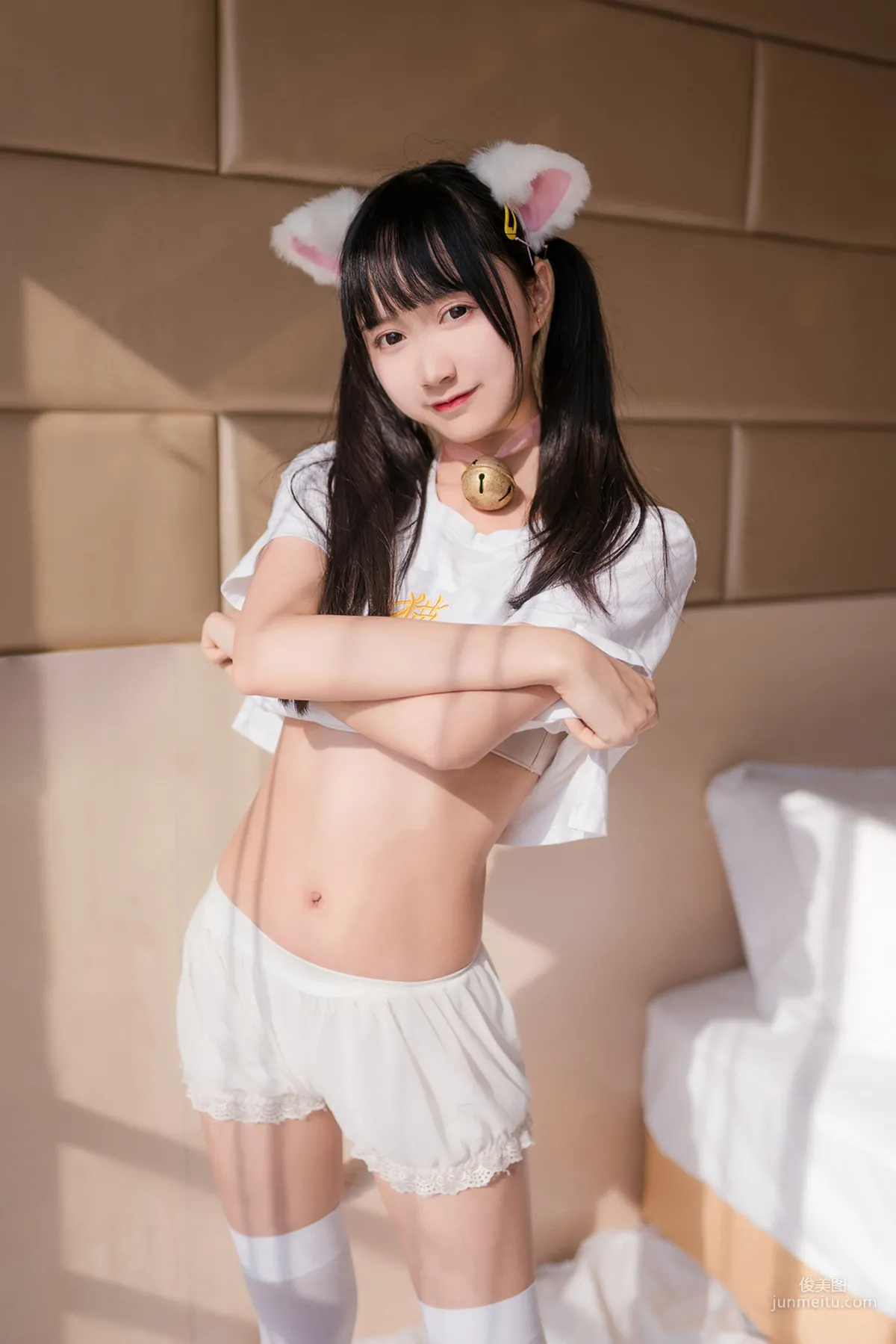 [风之领域] NO.129 猫系白丝少女 写真集50