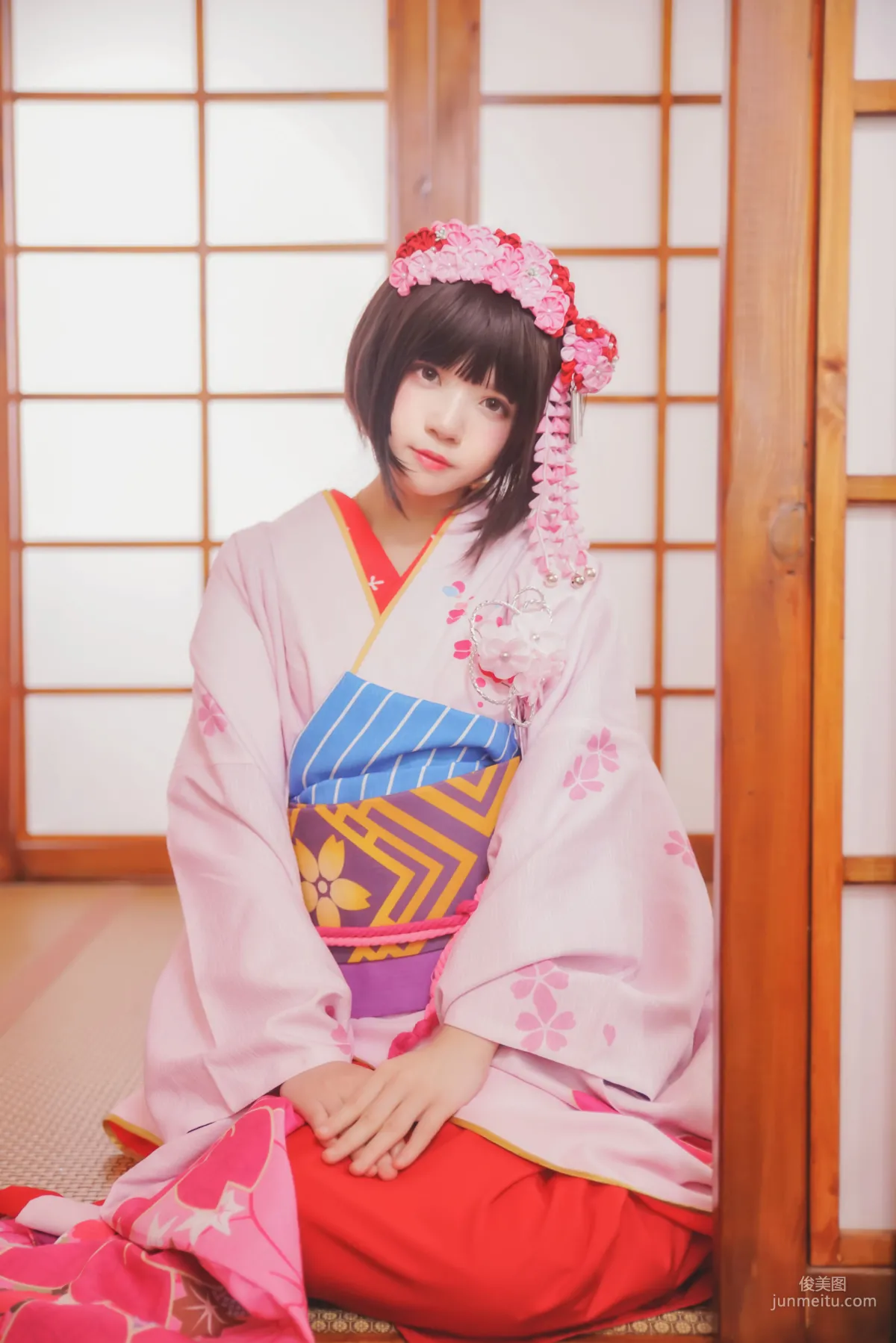桜桃喵《(加藤惠)和服》 [蘿莉COS] 寫真集 21