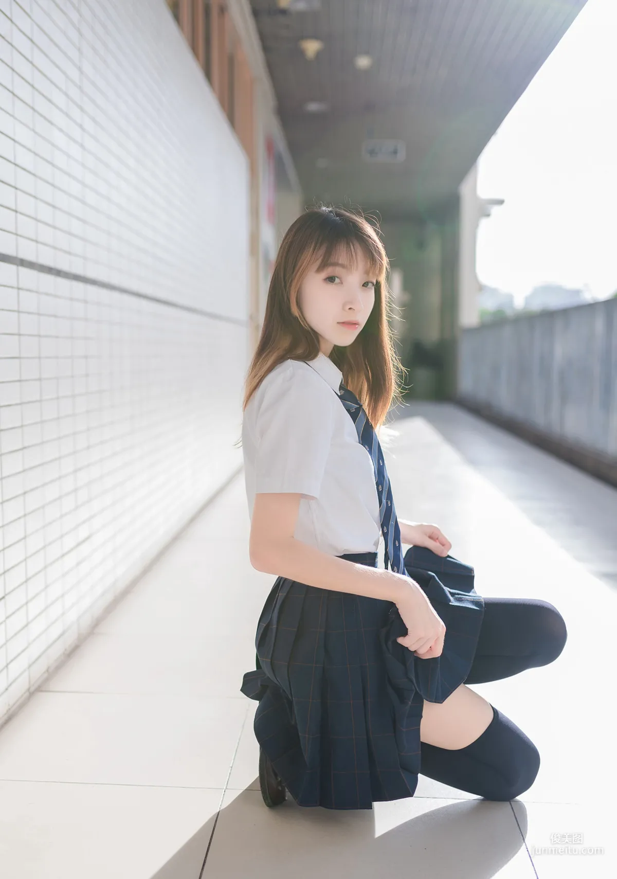 [风之领域] NO.070 午后阳光下的黑丝学妹 写真集9