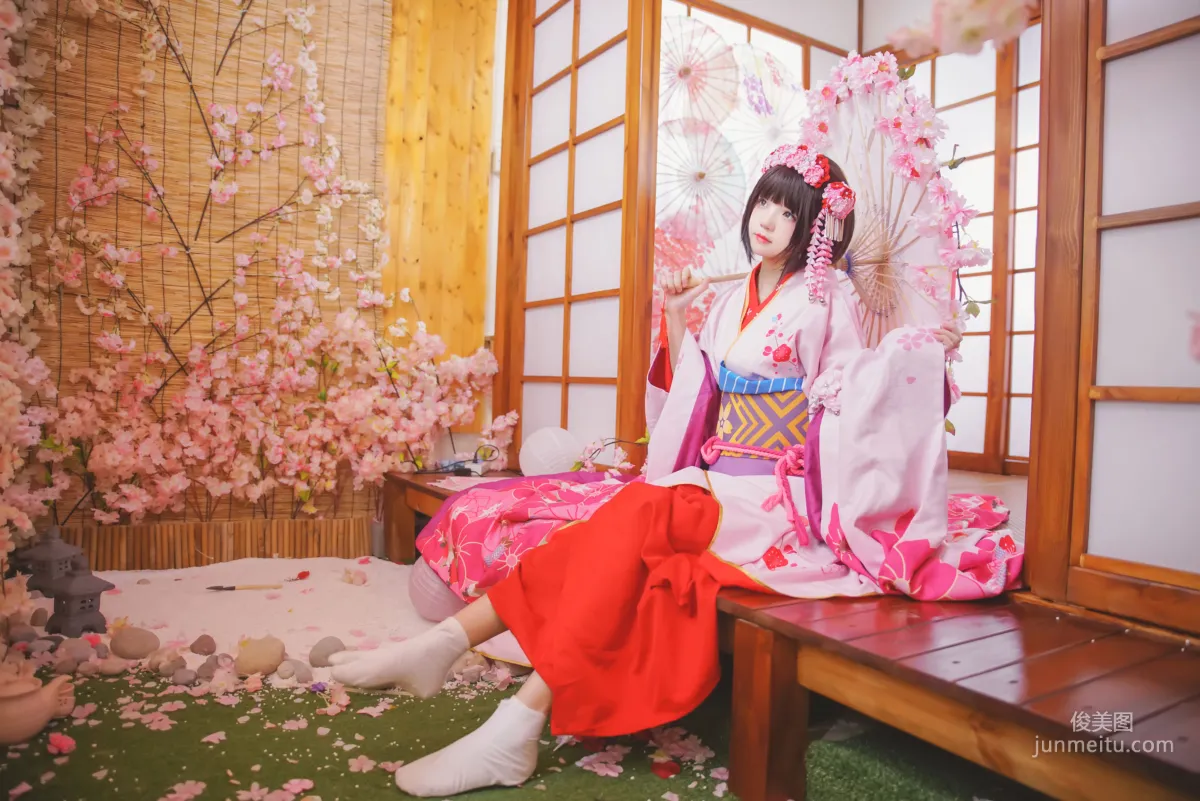 桜桃喵《(加藤惠)和服》 [萝莉COS] 写真集6