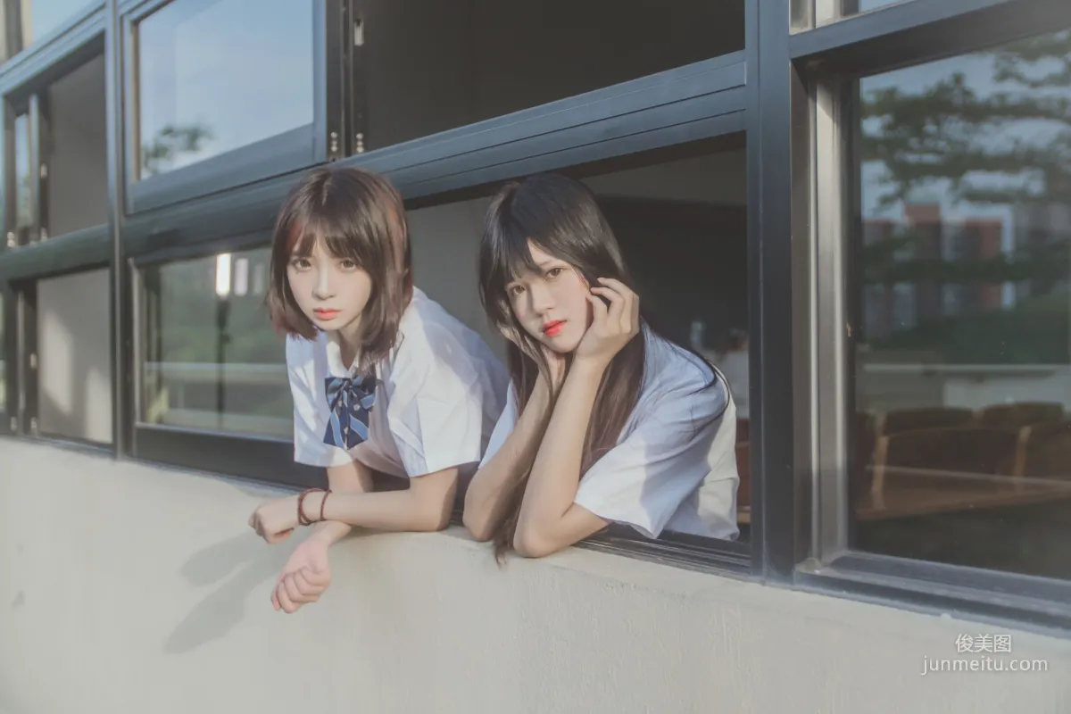 桜桃喵&疯猫ss《JK百合》 [萝莉COS] 写真集5