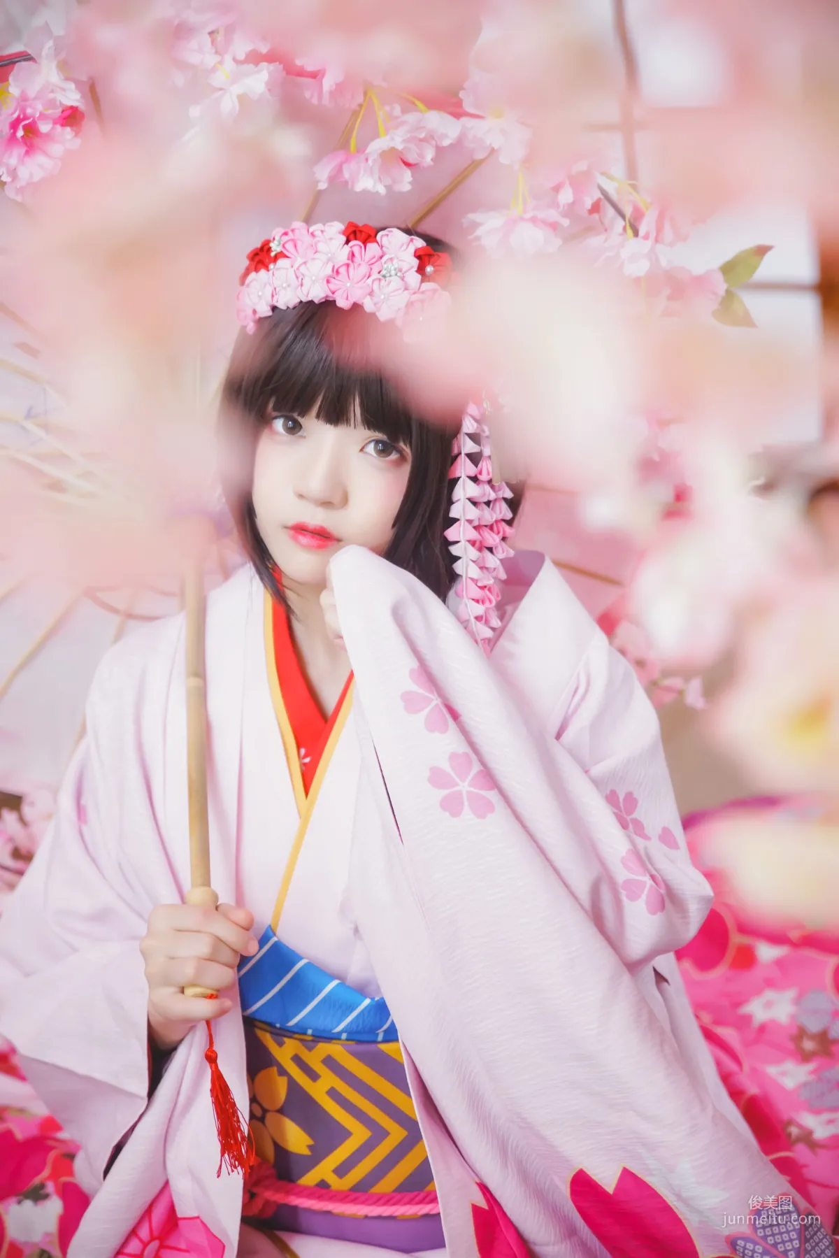 桜桃喵《(加藤惠)和服》 [萝莉COS] 写真集7