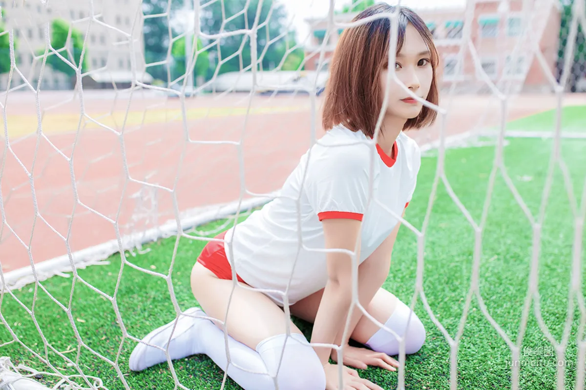 [风之领域] NO.132 体操服少女的过膝白丝 写真集39