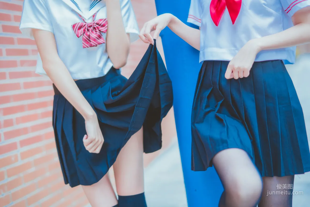桜桃喵&疯猫ss 《JK百合2》 [萝莉COS] 写真集29
