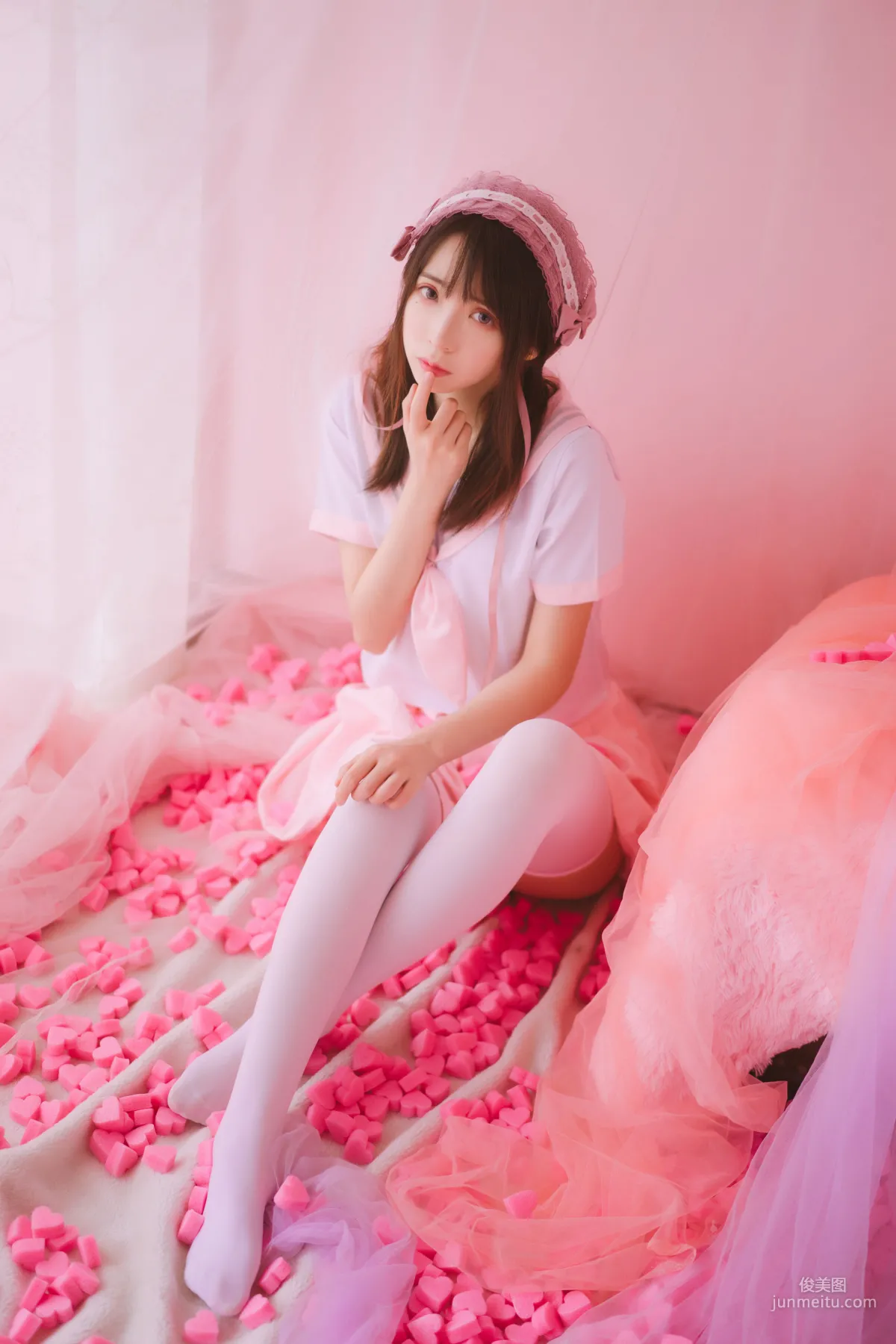 疯猫ss《丝袜狂想曲(粉)》 [萝莉COS] 写真集23