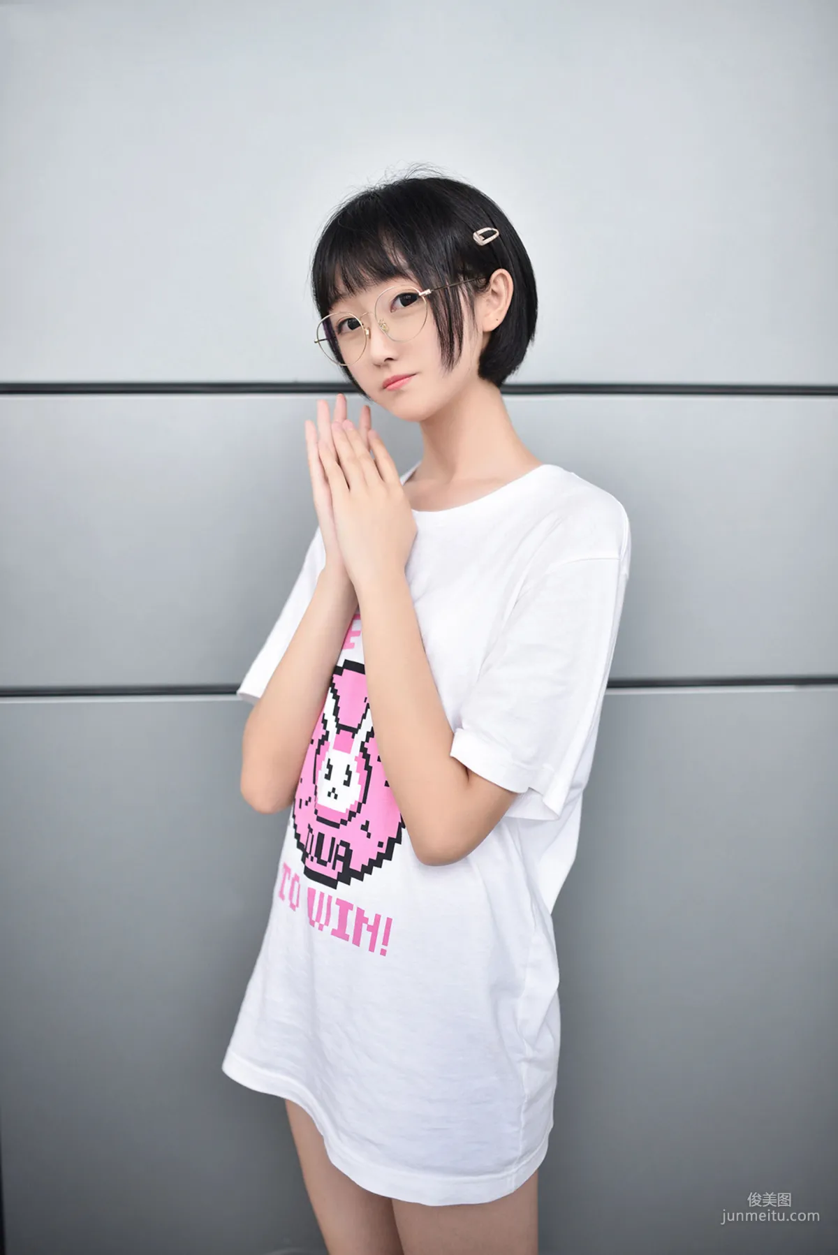 [风之领域] NO.100 眼镜妹妹超短牛仔美腿 写真集9