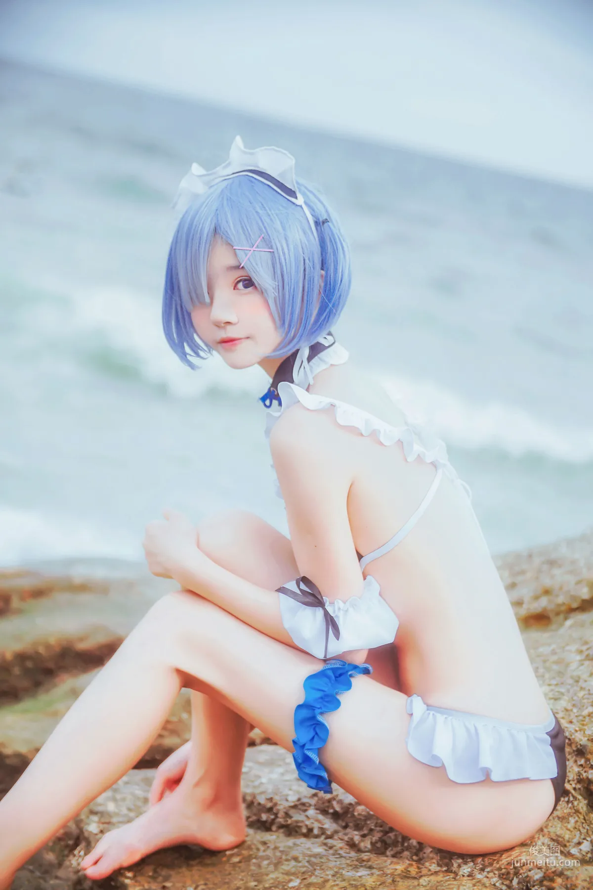 桜桃喵《蕾姆COS》 [萝莉COS] 写真集48