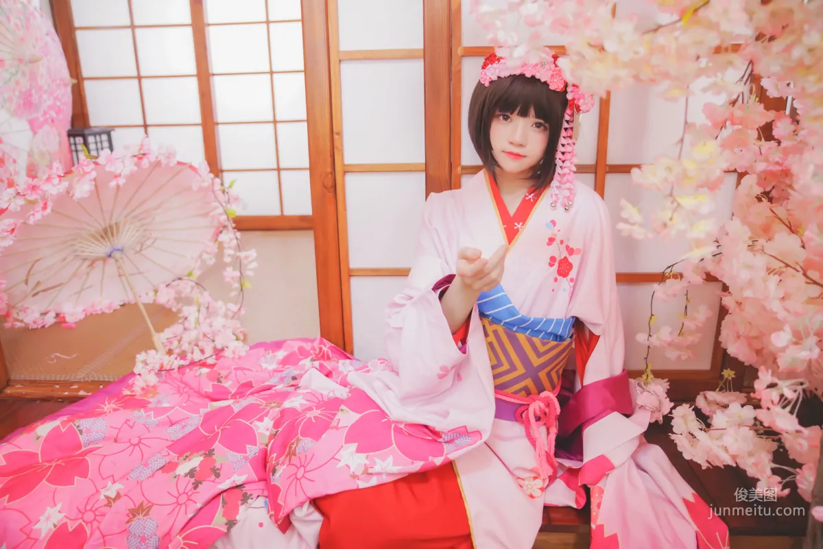 桜桃喵《(加藤惠)和服》 [萝莉COS] 写真集14