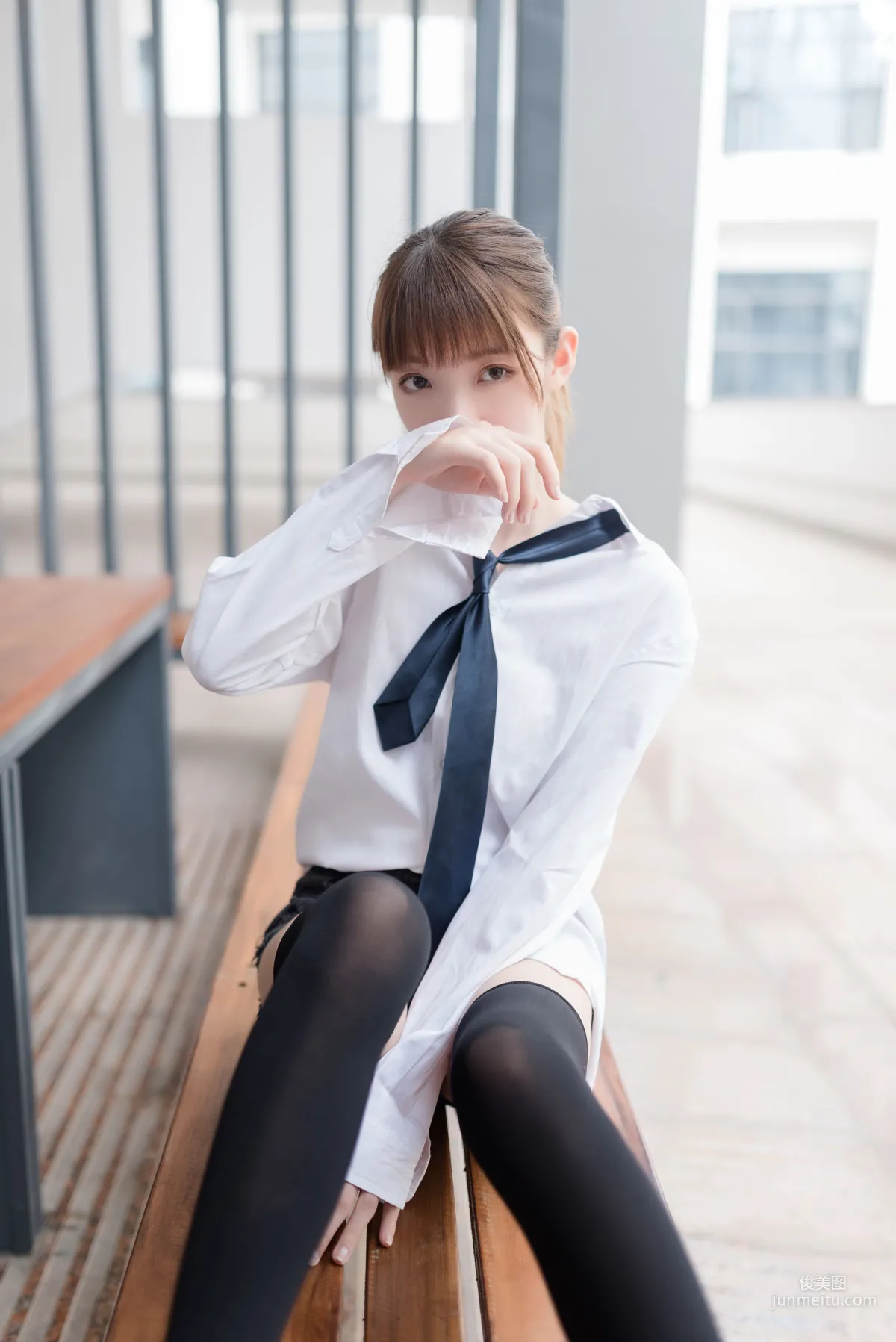 [風之領域] NO.039 白襯衫黑絲美腿 寫真集 10