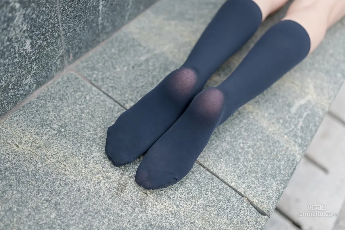 [Fengzhi Lingyu] NO.022 Schoolgirl Outdoor Black Stockings 2 Photo Set photo 12
