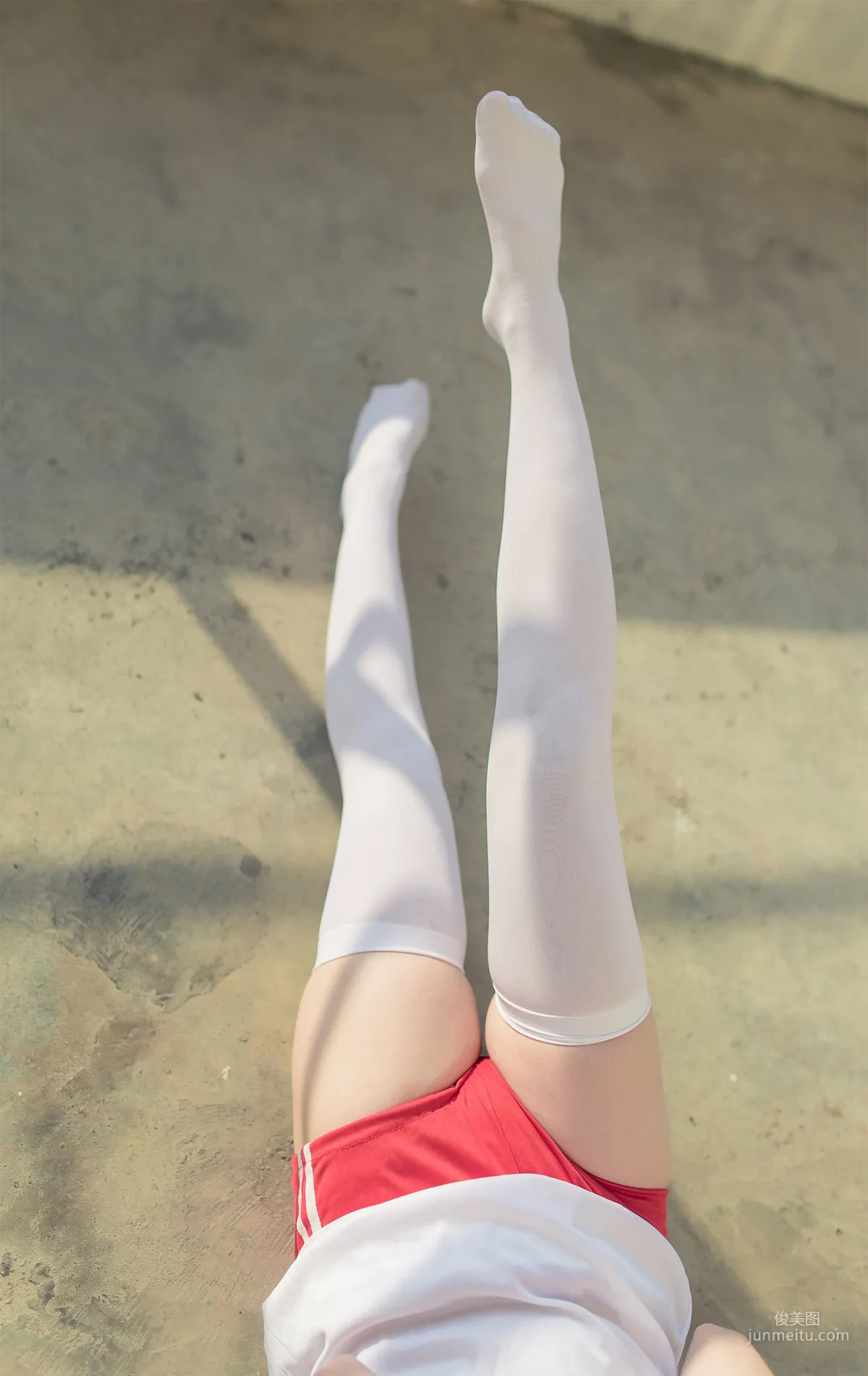 [风之领域] NO.112 运动场上的白丝体操服少女 写真集17