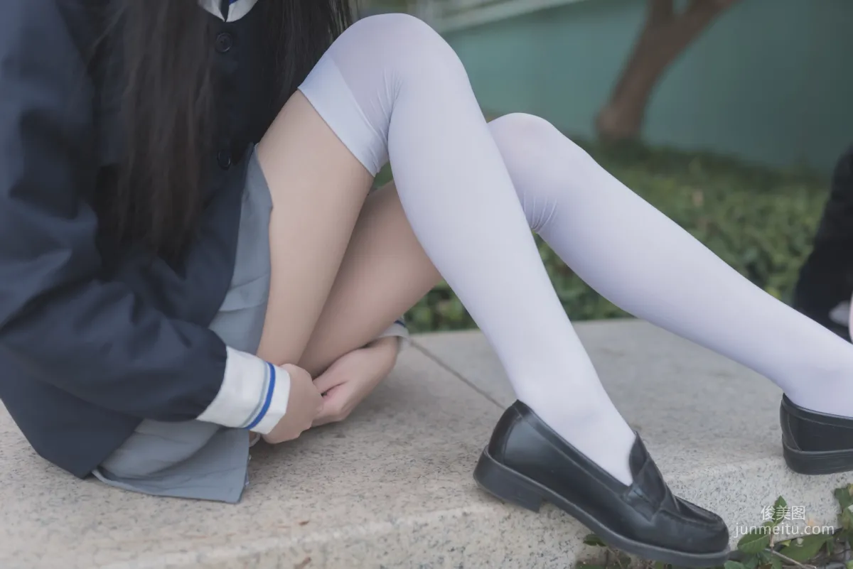 [Fengzhi Lingyu] NO.021 Schoolgirl Outdoor Black Stockings 1, Photo Set photo 33