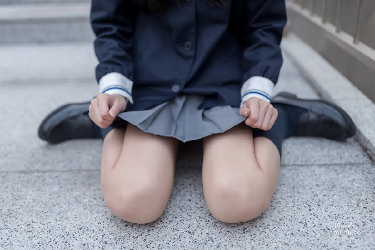 [Fengzhi Lingyu] NO.022 Schoolgirl Outdoor Black Stockings 2 Photo Set photo 48