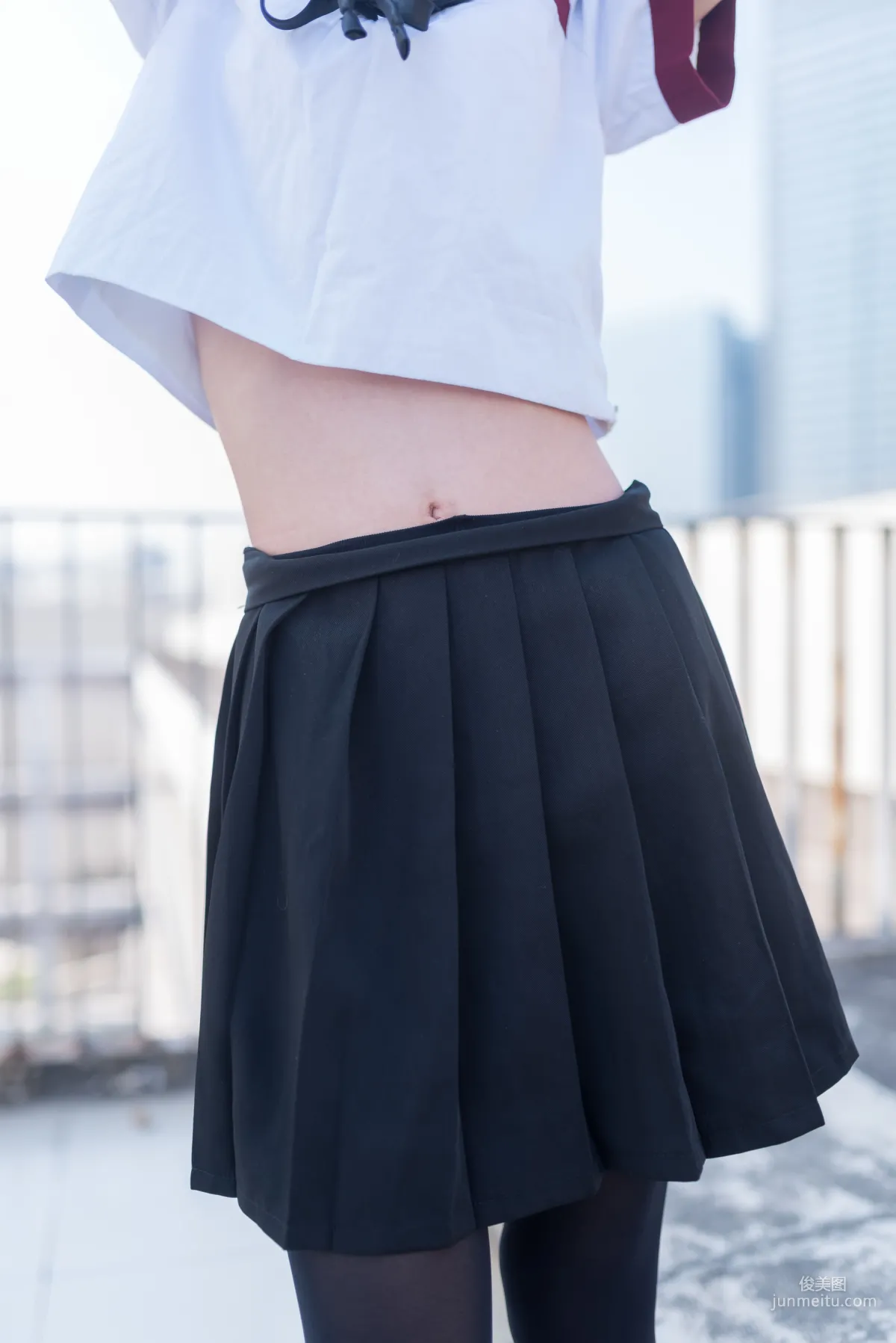 [风之领域] NO.031 天台上黑丝学妹 写真集16