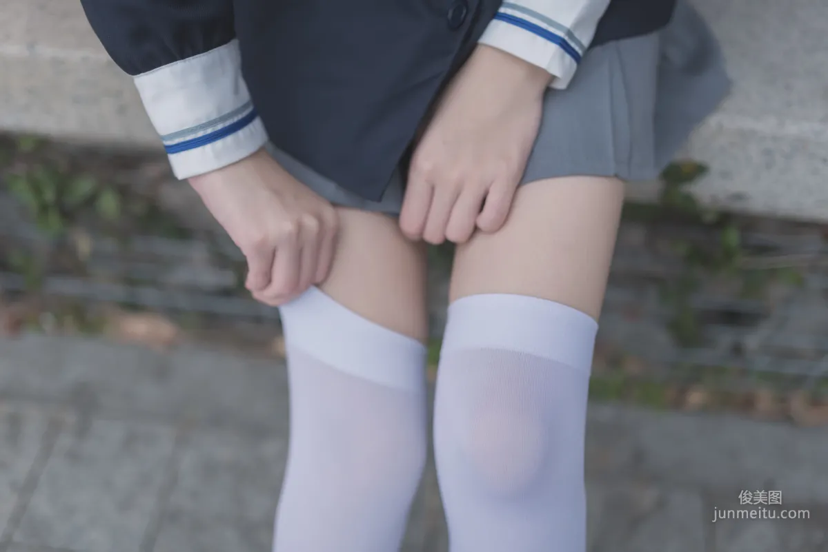 [Fengzhi Lingyu] NO.021 Schoolgirl Outdoor Black Stockings 1, Photo Set photo 49