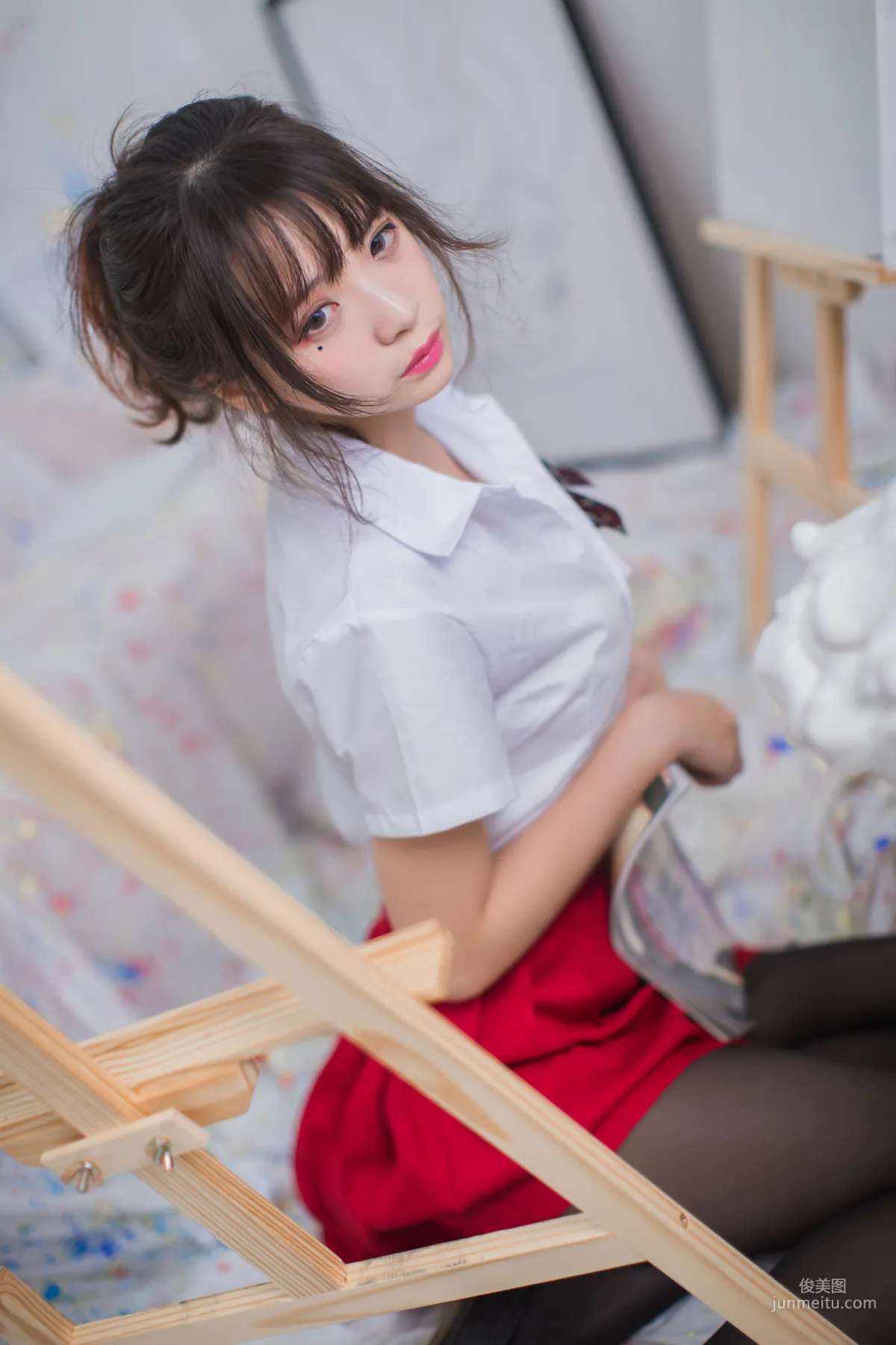 疯猫ss《黑丝 ・ JK ・ 少女》 [萝莉COS] 写真集3