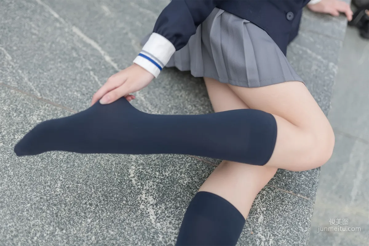 [Fengzhi Lingyu] NO.022 Schoolgirl Outdoor Black Stockings 2 Photo Set photo 28