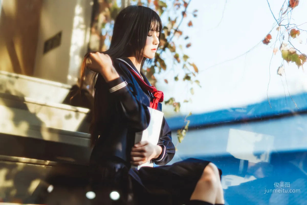 桜桃喵《(小少女)黑色水手服》 [蘿莉COS] 寫真集 6