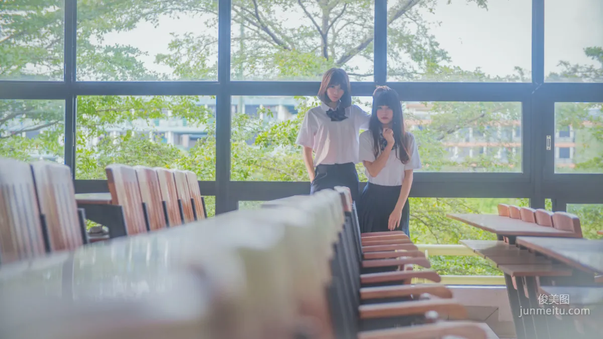 桜桃喵&疯猫ss《JK百合》 [萝莉COS] 写真集15