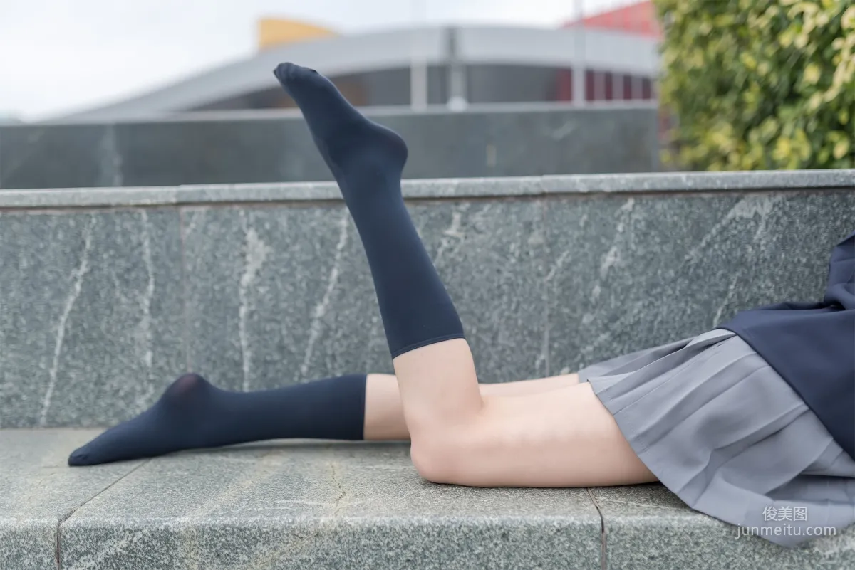 [Fengzhi Lingyu] NO.022 Schoolgirl Outdoor Black Stockings 2 Photo Set photo 14