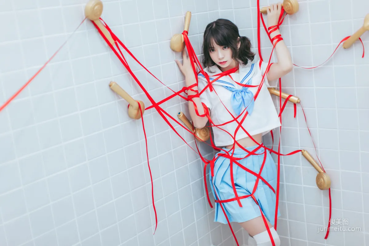 瘋貓ss《睡衣與浴室的水手服》 [蘿莉COS] 寫真集 42