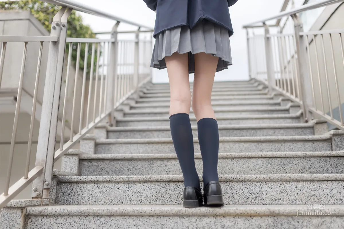[Fengzhi Lingyu] NO.022 Schoolgirl Outdoor Black Stockings 2 Photo Set photo 32