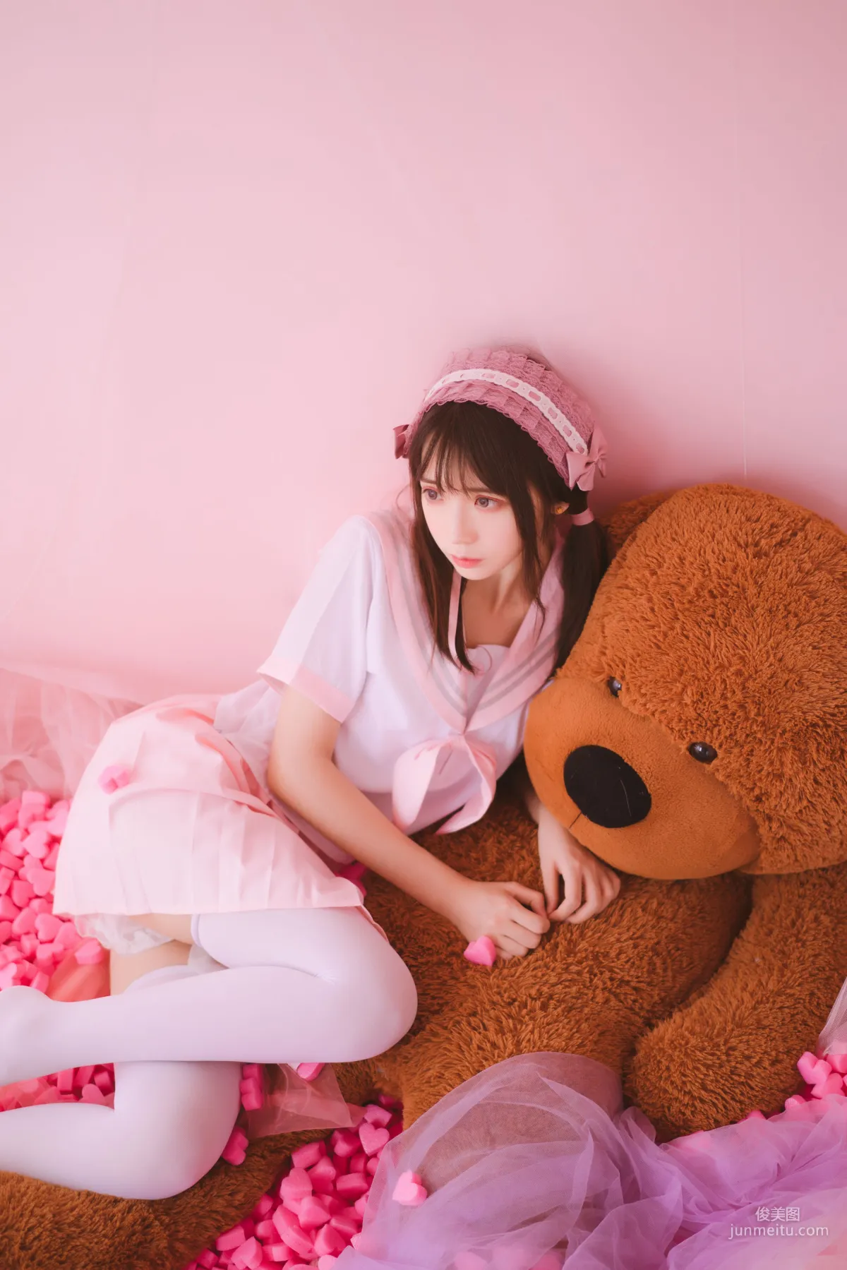疯猫ss《丝袜狂想曲(粉)》 [萝莉COS] 写真集11
