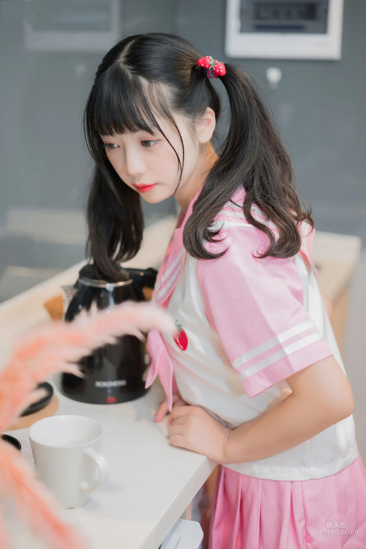 [風之領域] NO.107 粉紅櫻桃學妹白絲 寫真集 22