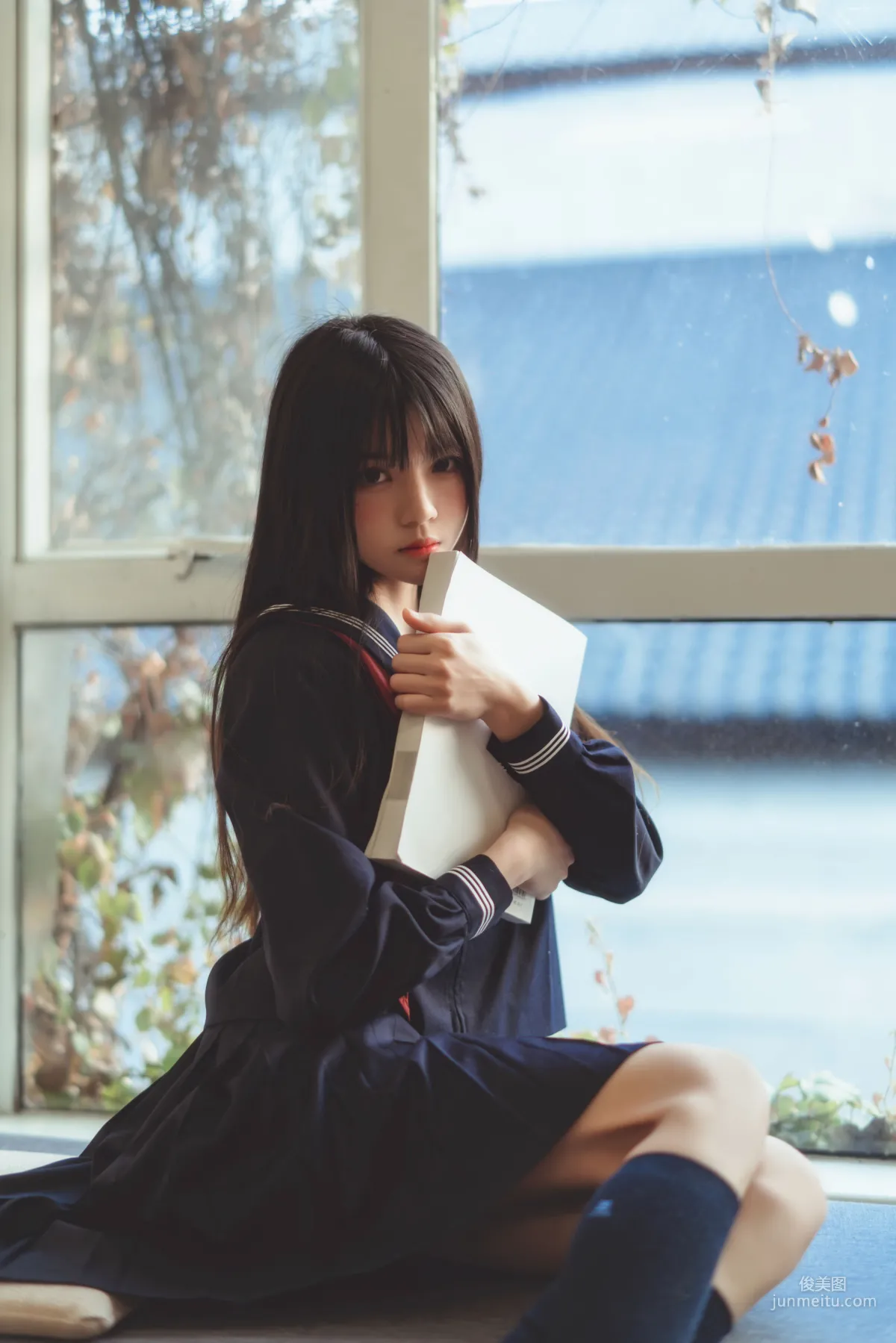 桜桃喵《(小少女)黑色水手服》 [蘿莉COS] 寫真集 31