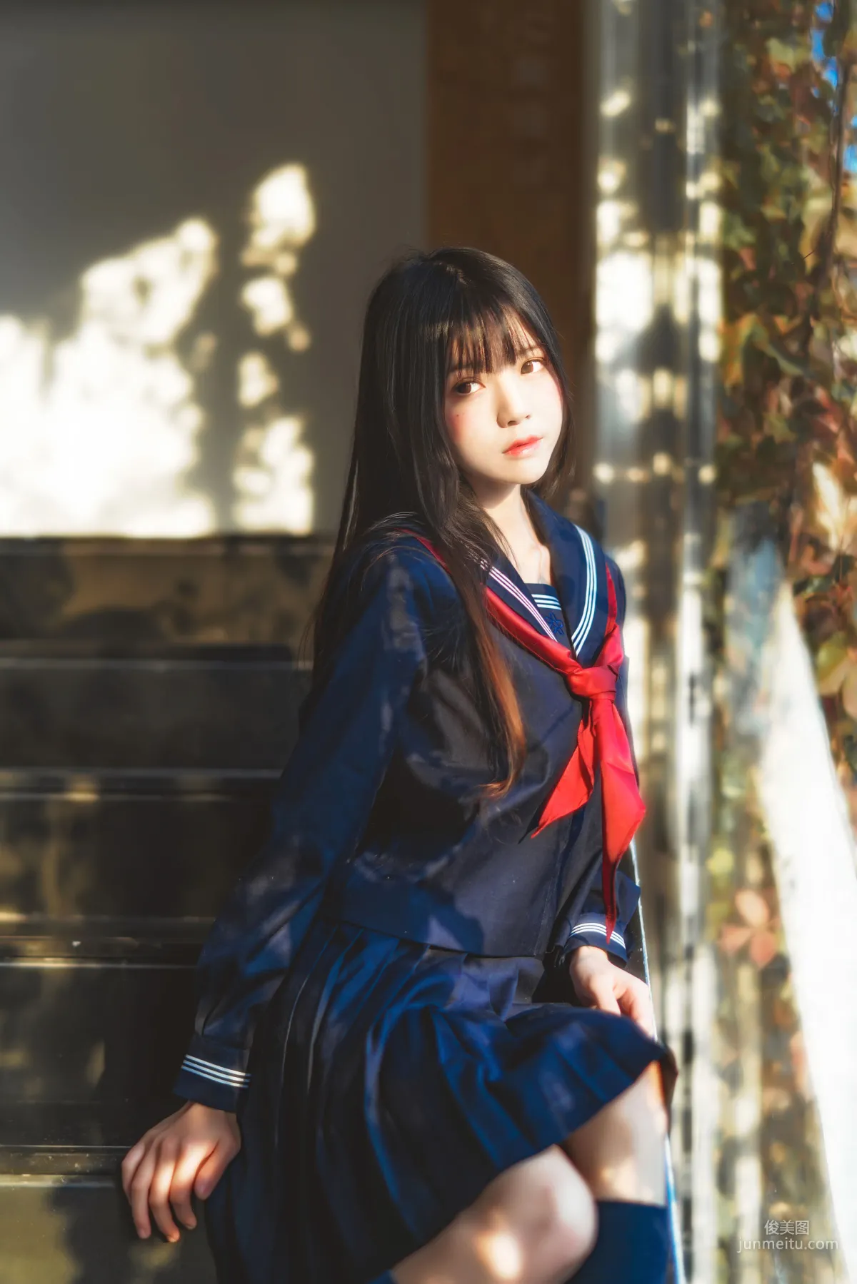 桜桃喵《(小少女)黑色水手服》 [蘿莉COS] 寫真集 4