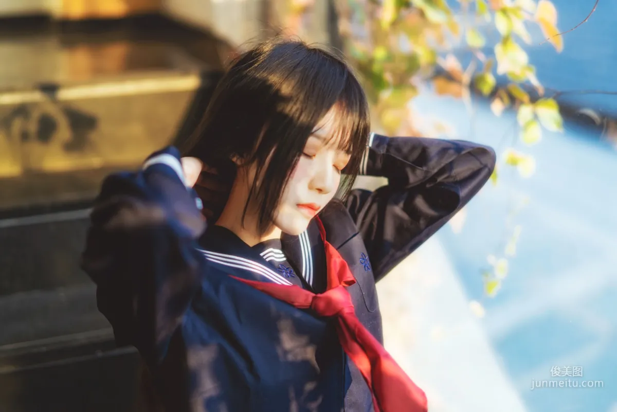 桜桃喵《(小少女)黑色水手服》 [蘿莉COS] 寫真集 15