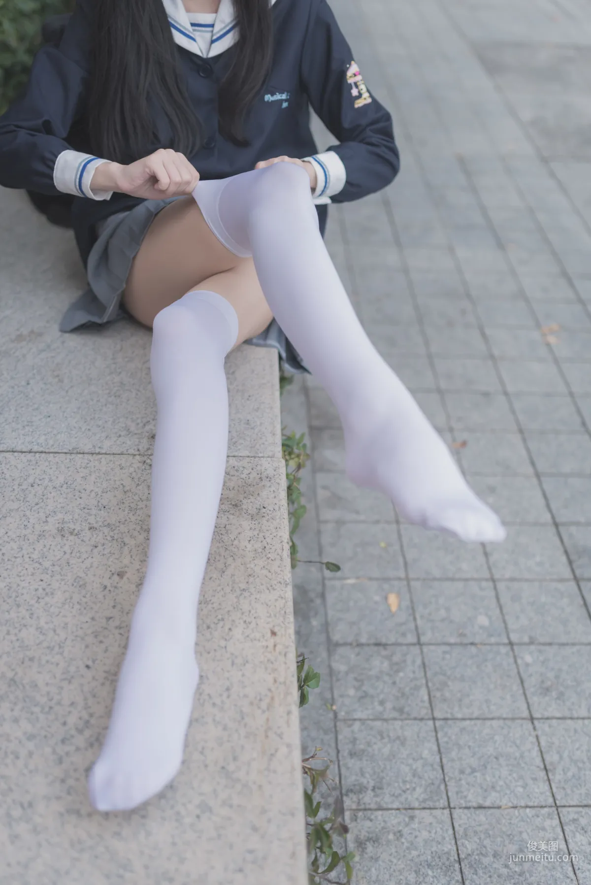 [Fengzhi Lingyu] NO.021 Schoolgirl Outdoor Black Stockings 1, Photo Set photo 30