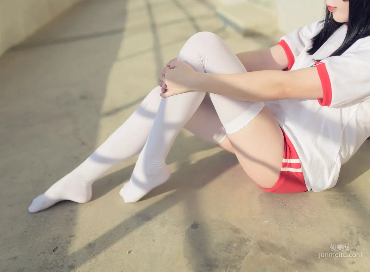 [风之领域] NO.112 运动场上的白丝体操服少女 写真集14