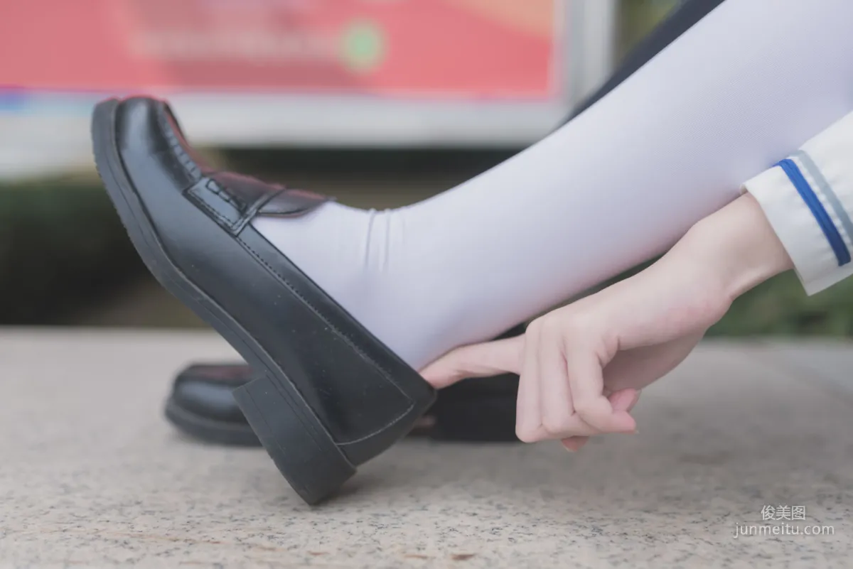 [Fengzhi Lingyu] NO.021 Schoolgirl Outdoor Black Stockings 1, Photo Set photo 20