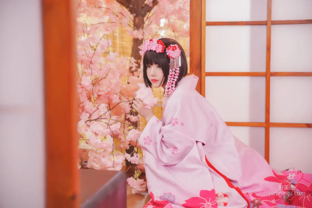 桜桃喵《(加藤惠)和服》 [萝莉COS] 写真集18
