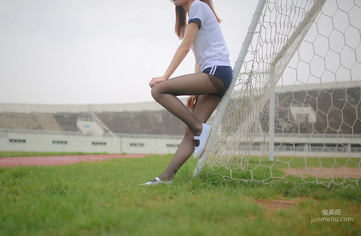 [风之领域] NO.091 运动场黑丝少女 写真集7
