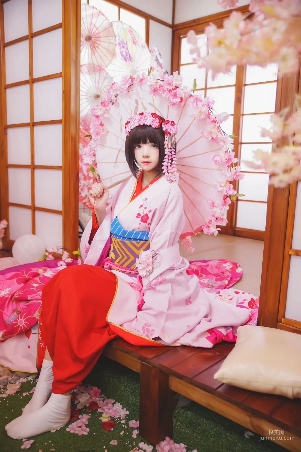 桜桃喵《(加藤惠)和服》 [萝莉COS] 写真集5