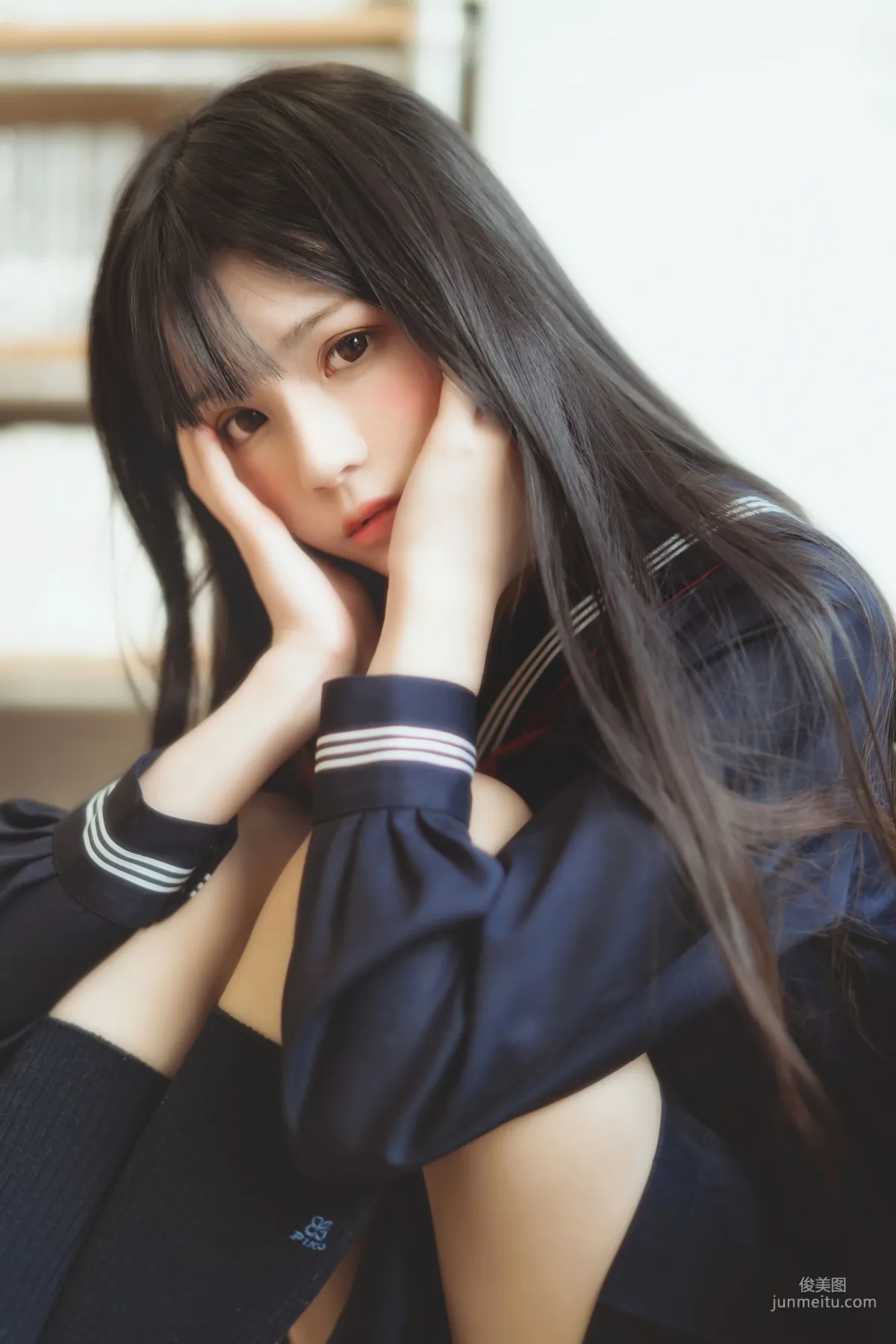 桜桃喵《(小少女)黑色水手服》 [蘿莉COS] 寫真集 41